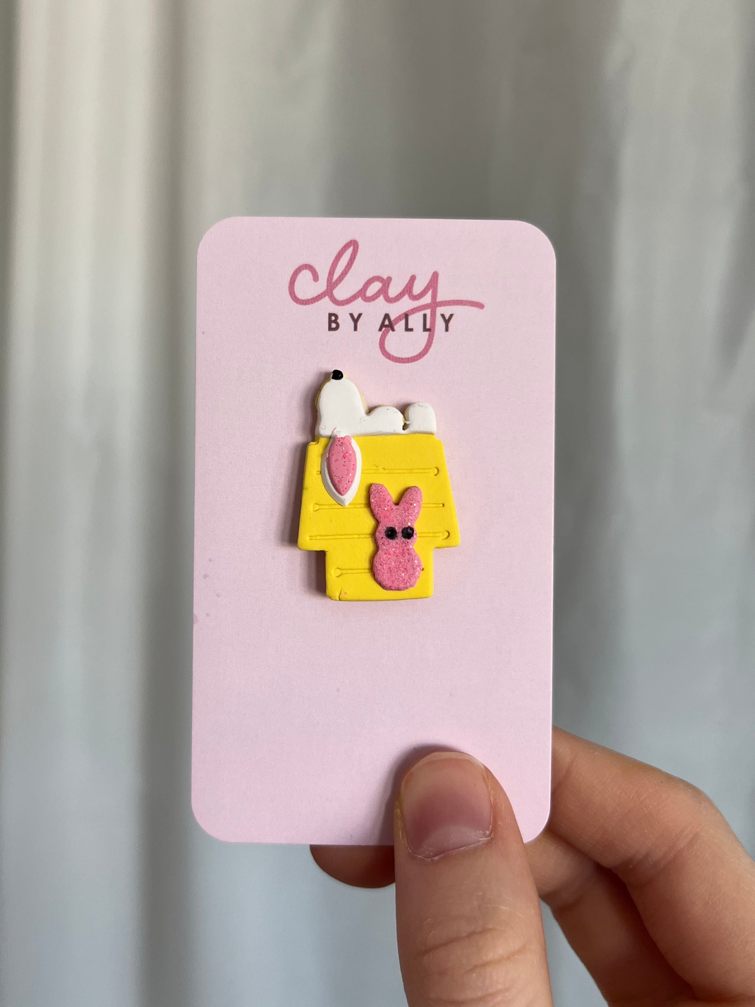 Easter dog pin